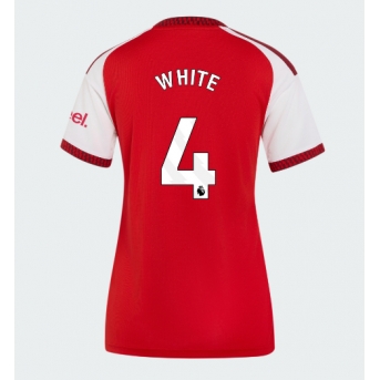 Arsenal Ben White #4 Maglia Gara Casa Repliche 2026-27 Donna Maniche Corte